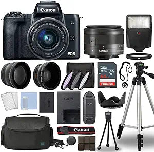 Canon EOS M50 Mark II Mirrorless Camera Kit (Renewed)
