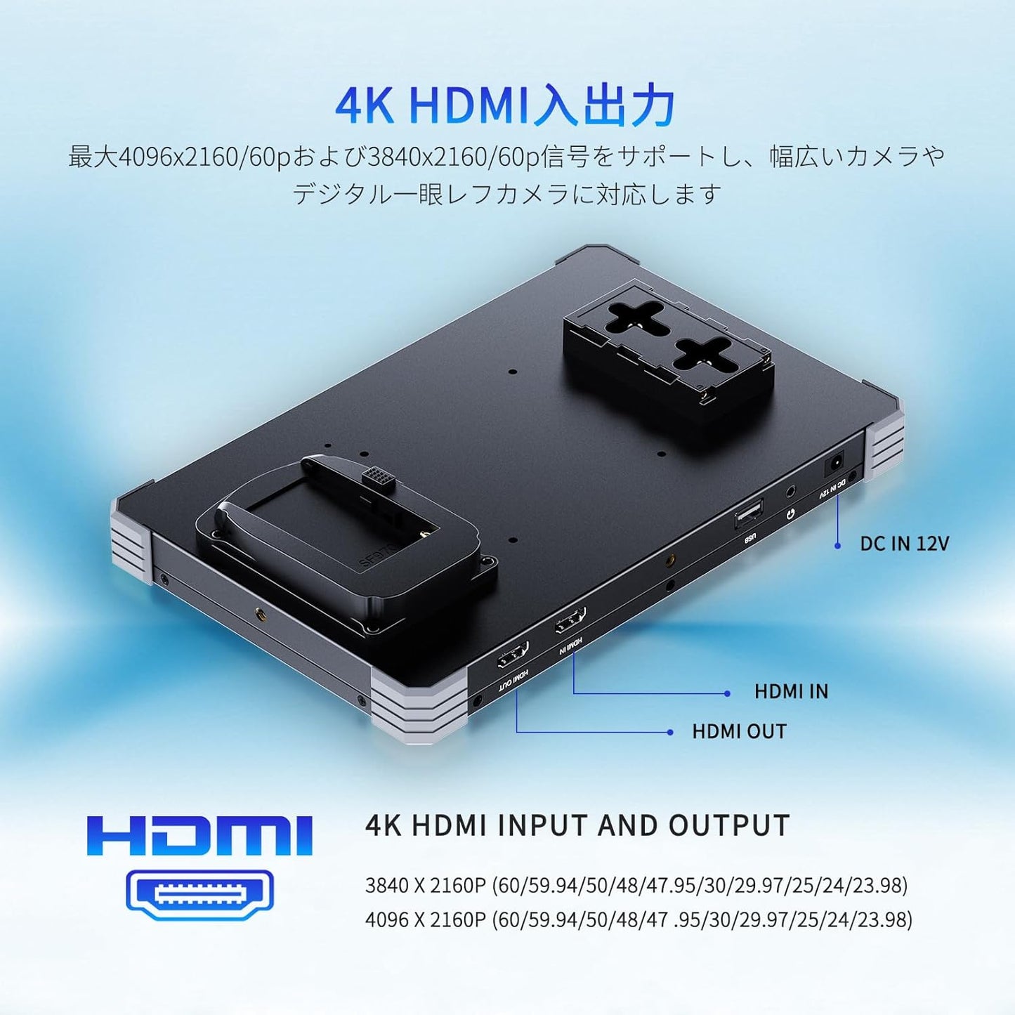 FEELWORLD T10 10.1" 4K HDMI Touchscreen Camera Monitor