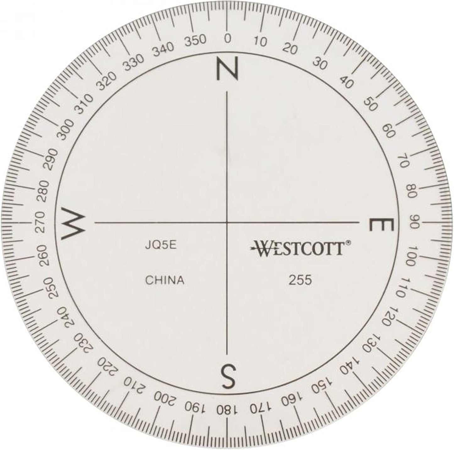Westcott 255 360-Degree Protractor Compass