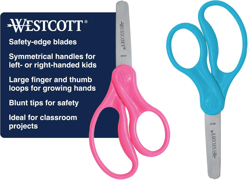 Westcott 13168 Kids Blunt Scissors 2-Pack — main product image
