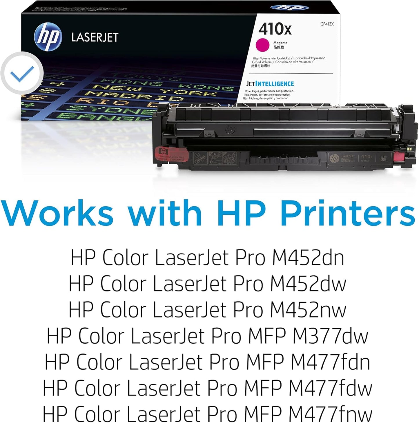 HP CF413X 410X Magenta High-Yield Toner Cartridge