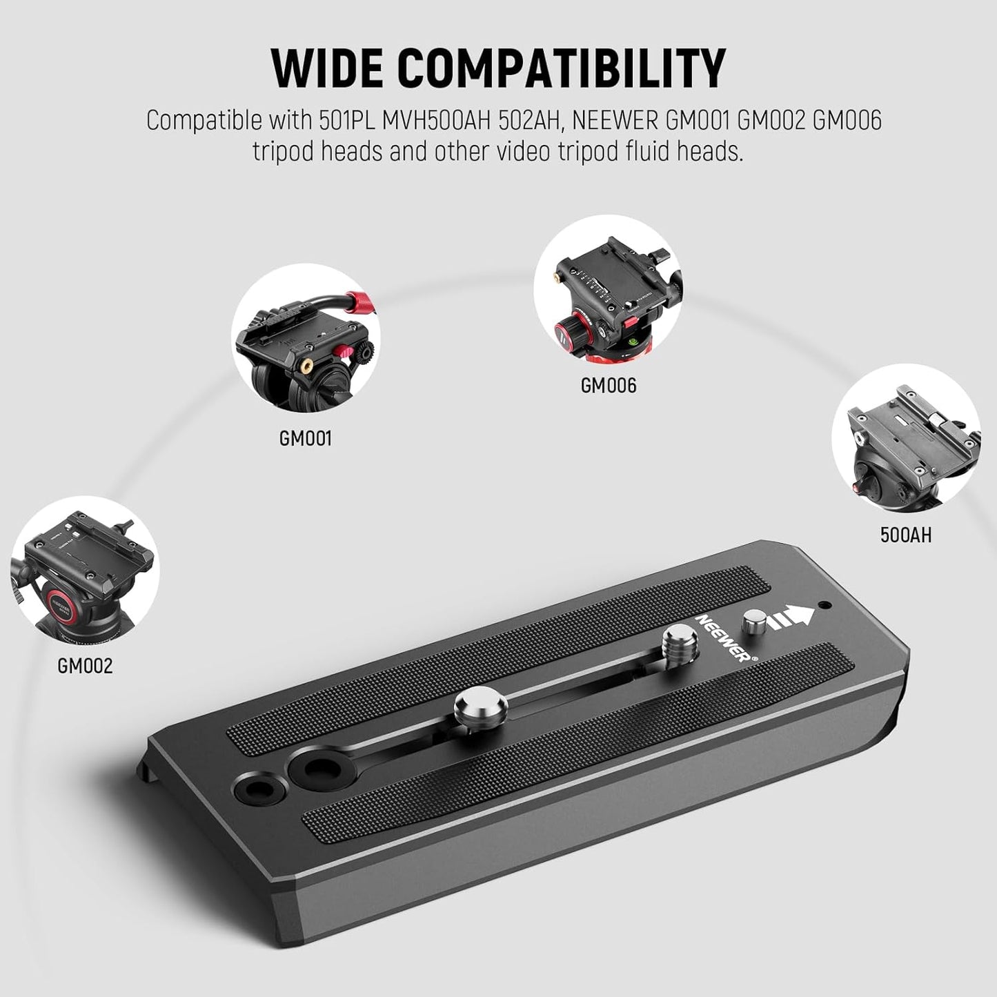 Neewer QR5 Quick Release Plate 2-Pack 501PL