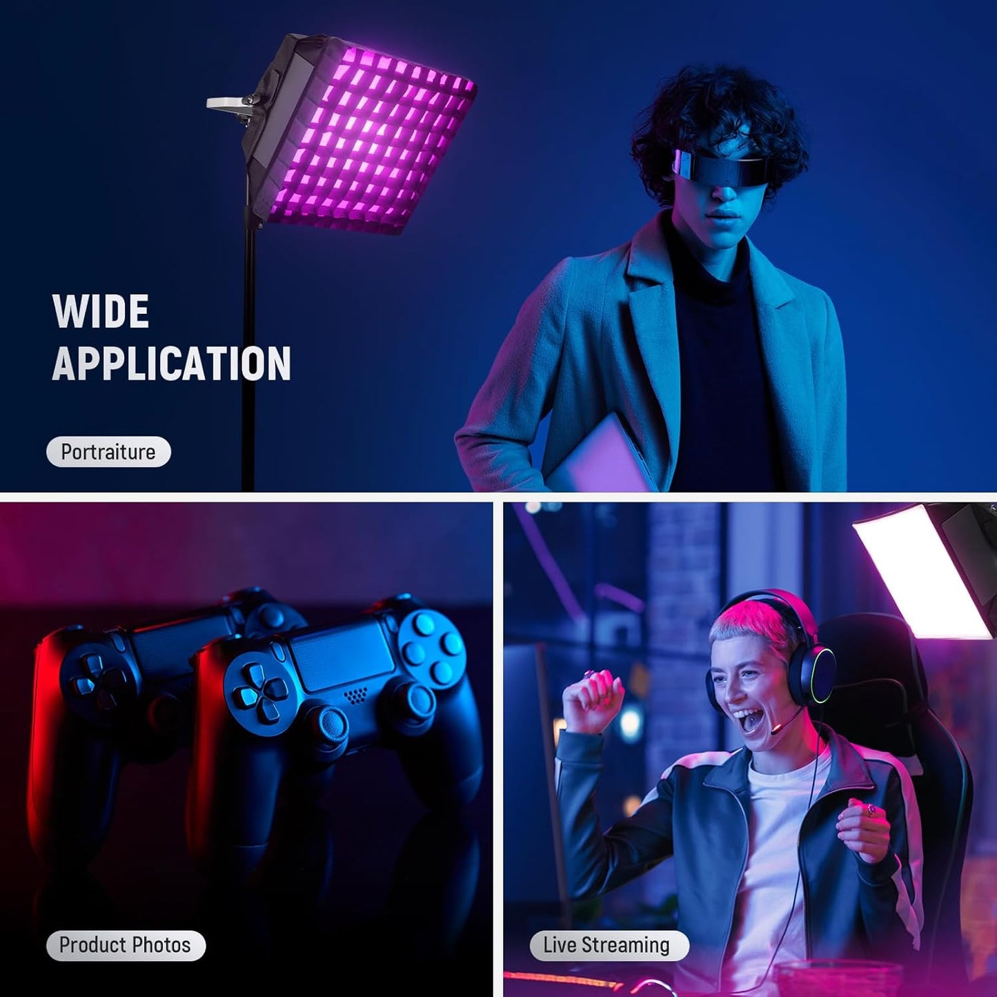 Neewer NL660, RGB660 PRO II Softbox Diffuser with Grid