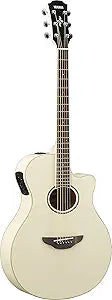 Yamaha APX600 VW Thin Body Acoustic-Electric Guitar - Vintage White