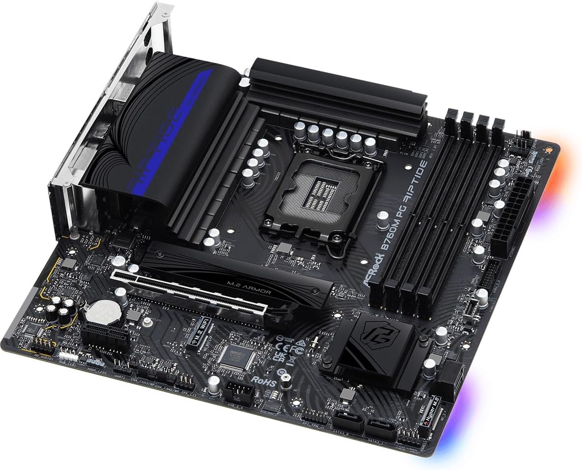 ASRock B760M PG RIPTIDE DDR5 Micro ATX Motherboard