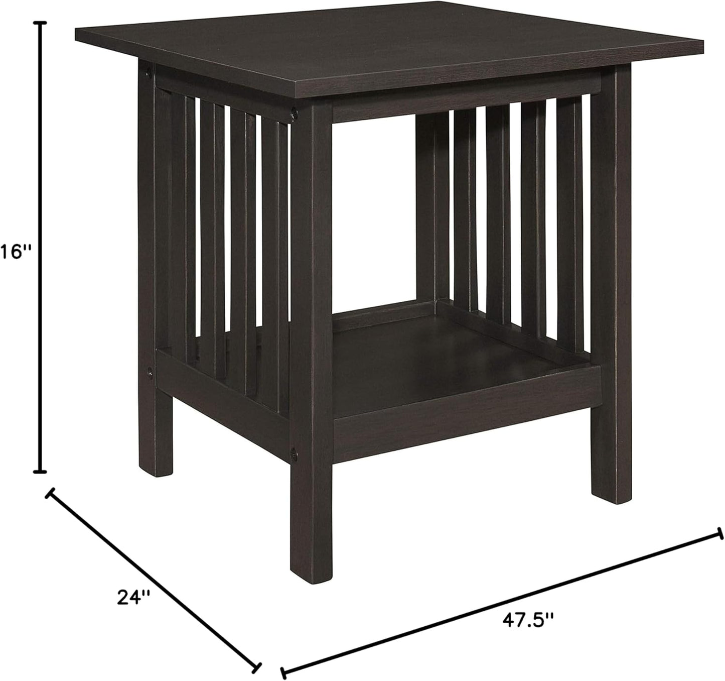 Lexicon 194840114581 Noel 3-Piece Antique Gray Coffee Table Set