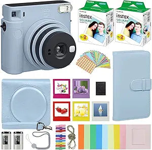 Fujifilm Instax Square SQ1 Instant Camera Bundle - Glacier Blue