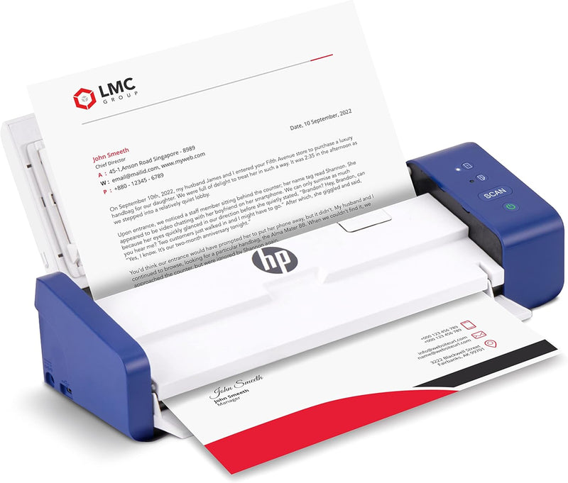 HP HPPS200 Portable Duplex Mobile Document Photo Scanner — main product image