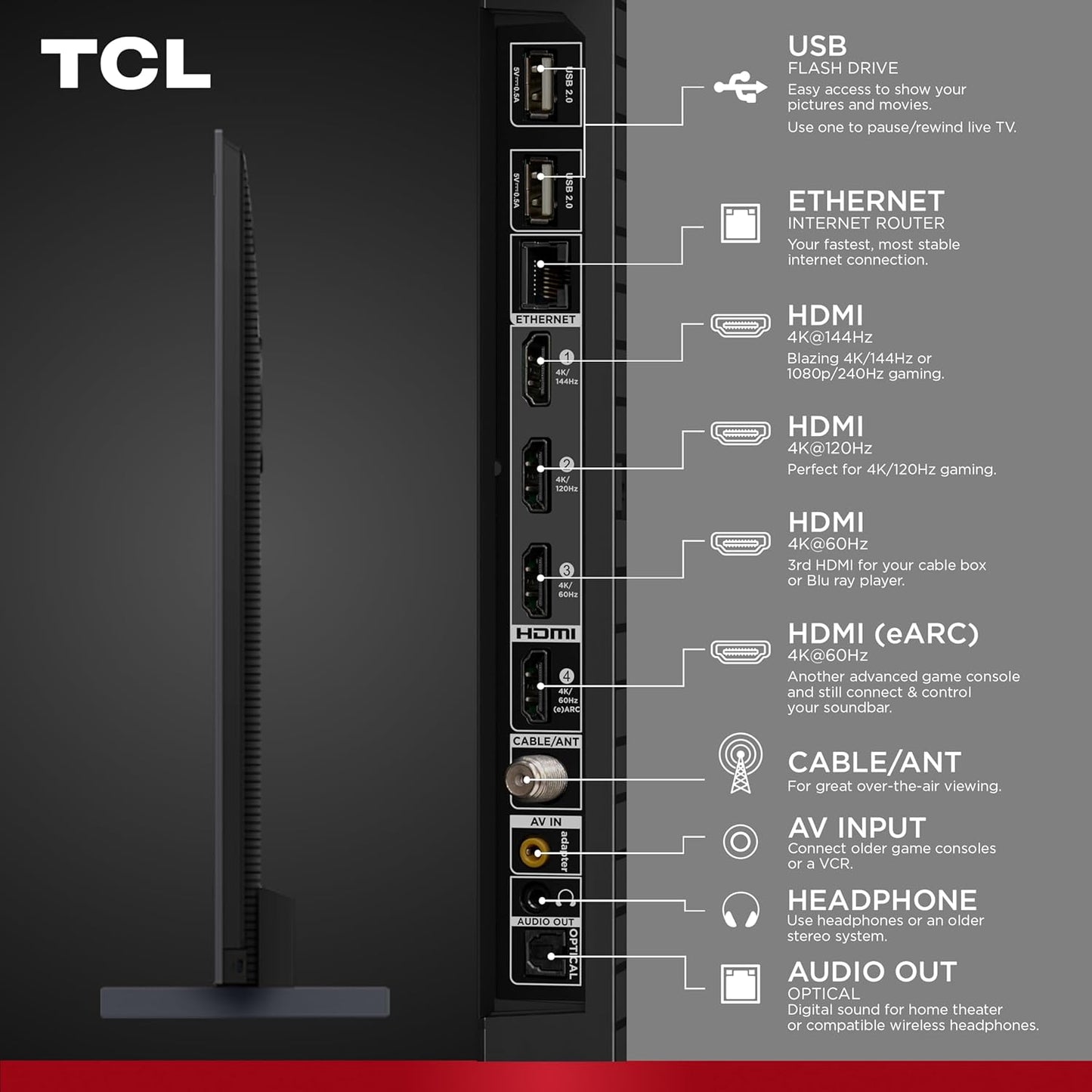 TCL 98QM751G 98" QLED 4K QD-Mini LED Google TV (2024)