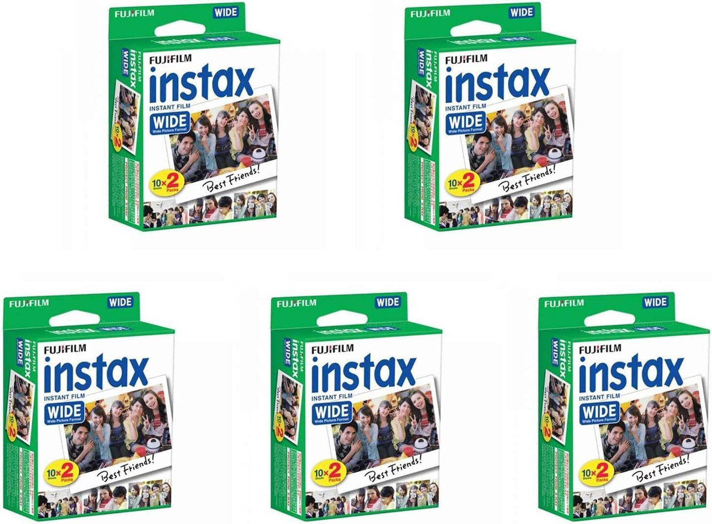 Fujifilm Instax Wide Instant Film 5-Pack for Wide Cameras