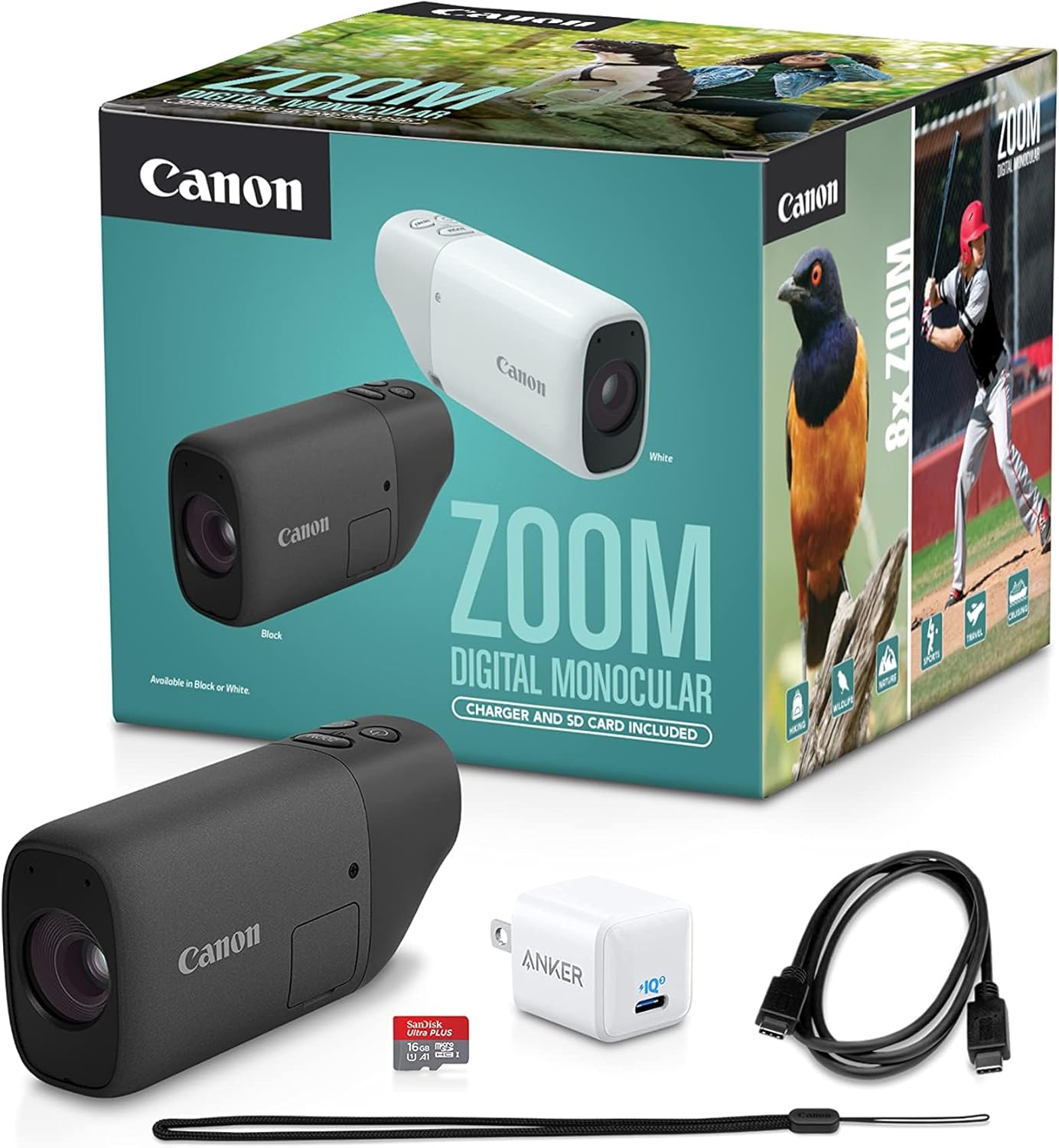 Canon Zoom Digital Monocular Kit Optical Image Stabilizer
