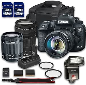 Canon 33-CAN7DMKIIKIT18-55-75-300-040816 EOS 7D DSLR Bundle