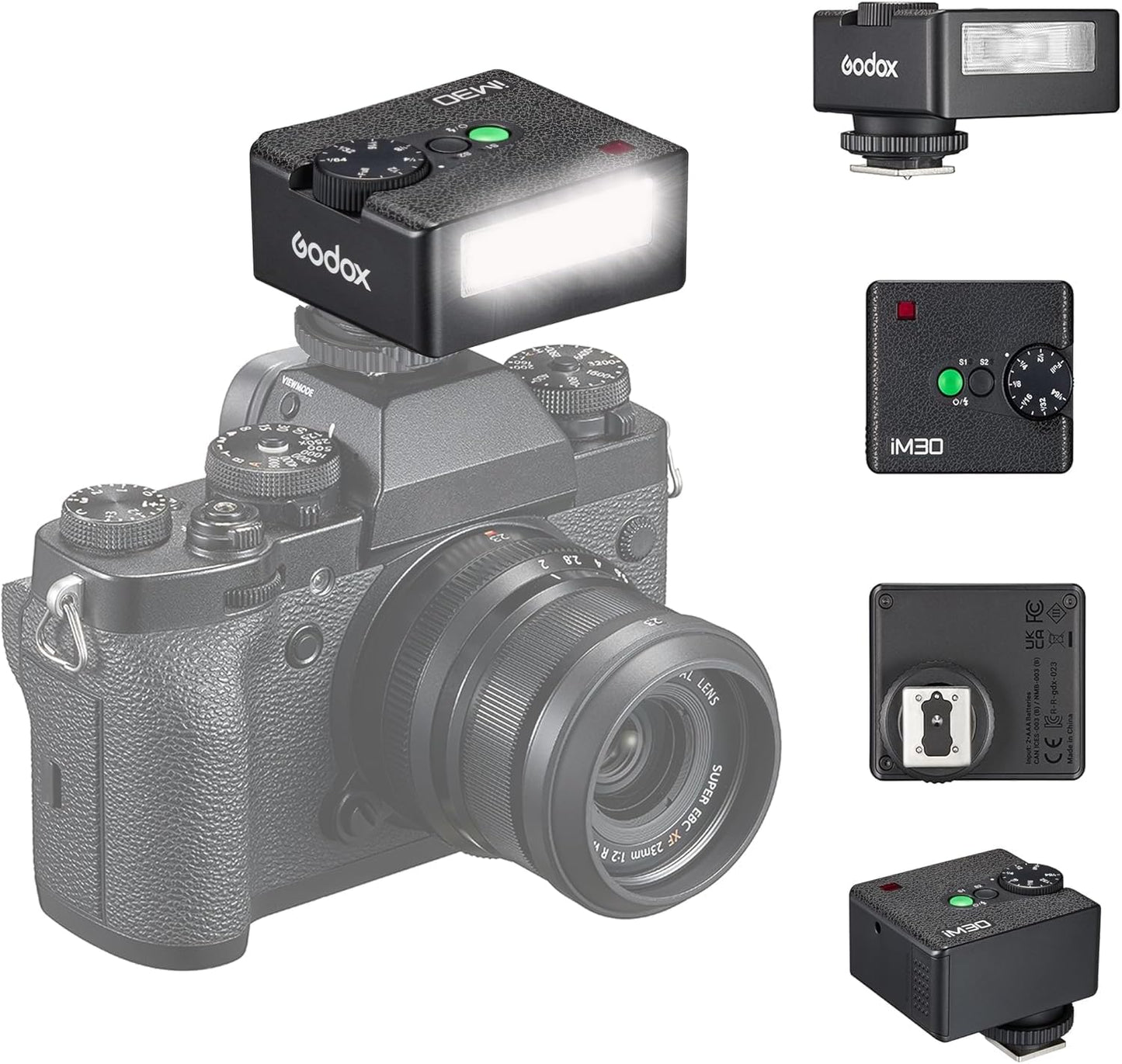 Godox iM30 Mini Camera Flash Speedlite GN15