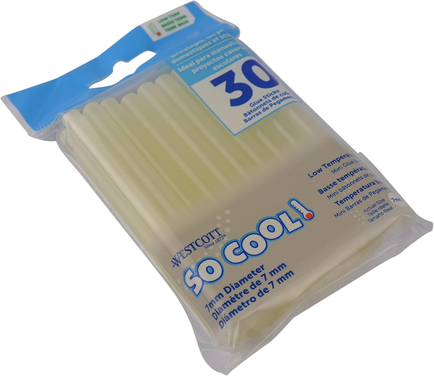 Westcott 17986 So Cool! Glue Sticks Low-Temp 30-Pack