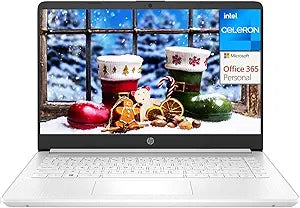 HP 14 Laptop Intel Celeron 16GB RAM 320GB SSD