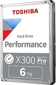 Toshiba HDWR460XZSTB 6TB X300 Pro Internal Hard Drive