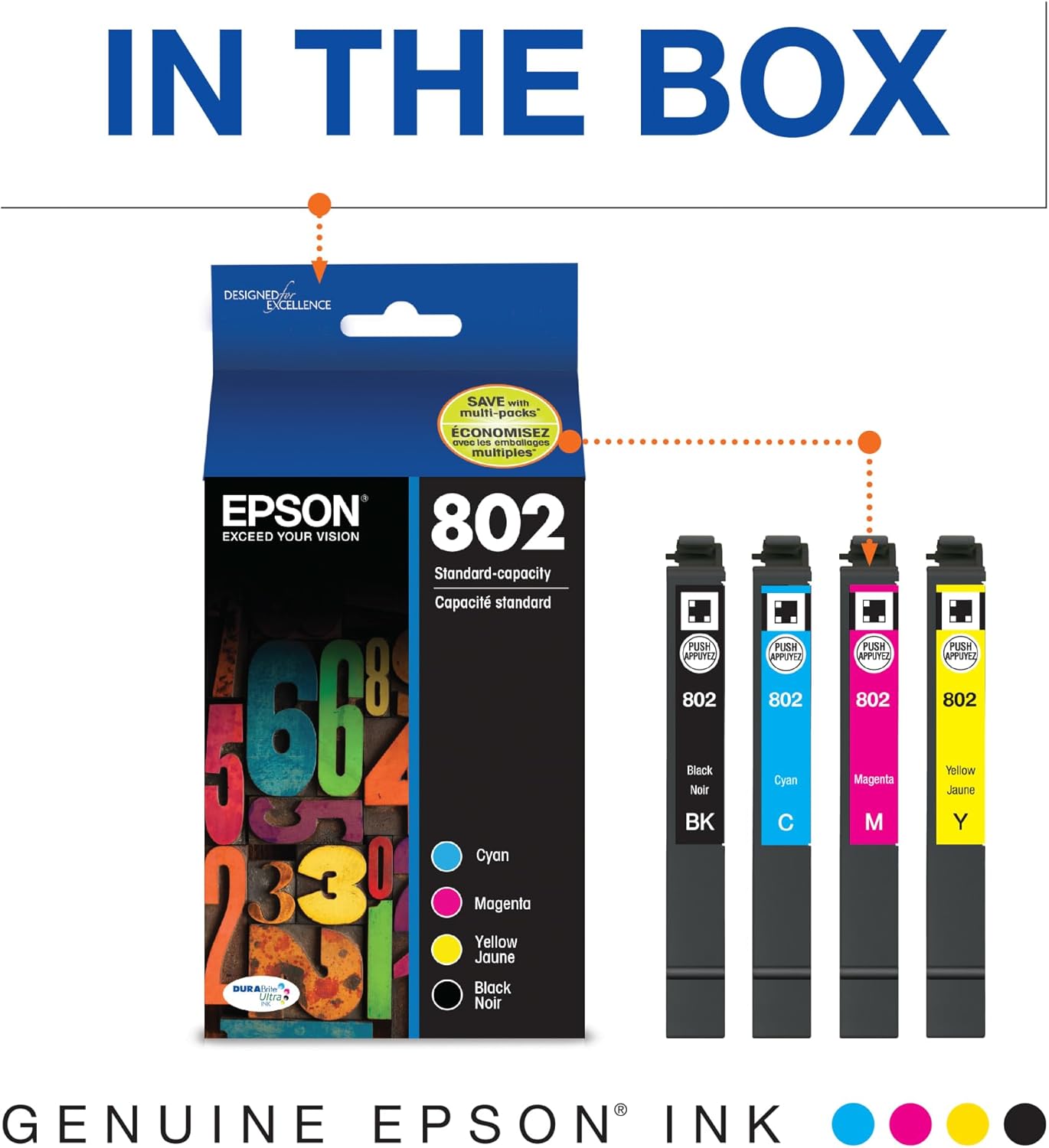 Epson T802120-BCS DURABrite Ink Combo Pack