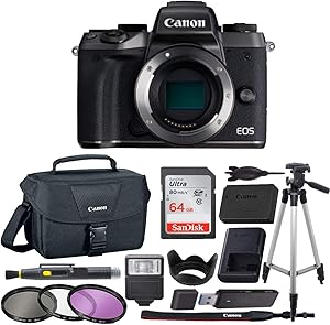 Canon EOS M 5 Mirrorless Camera Kit with Accessories — main product image
