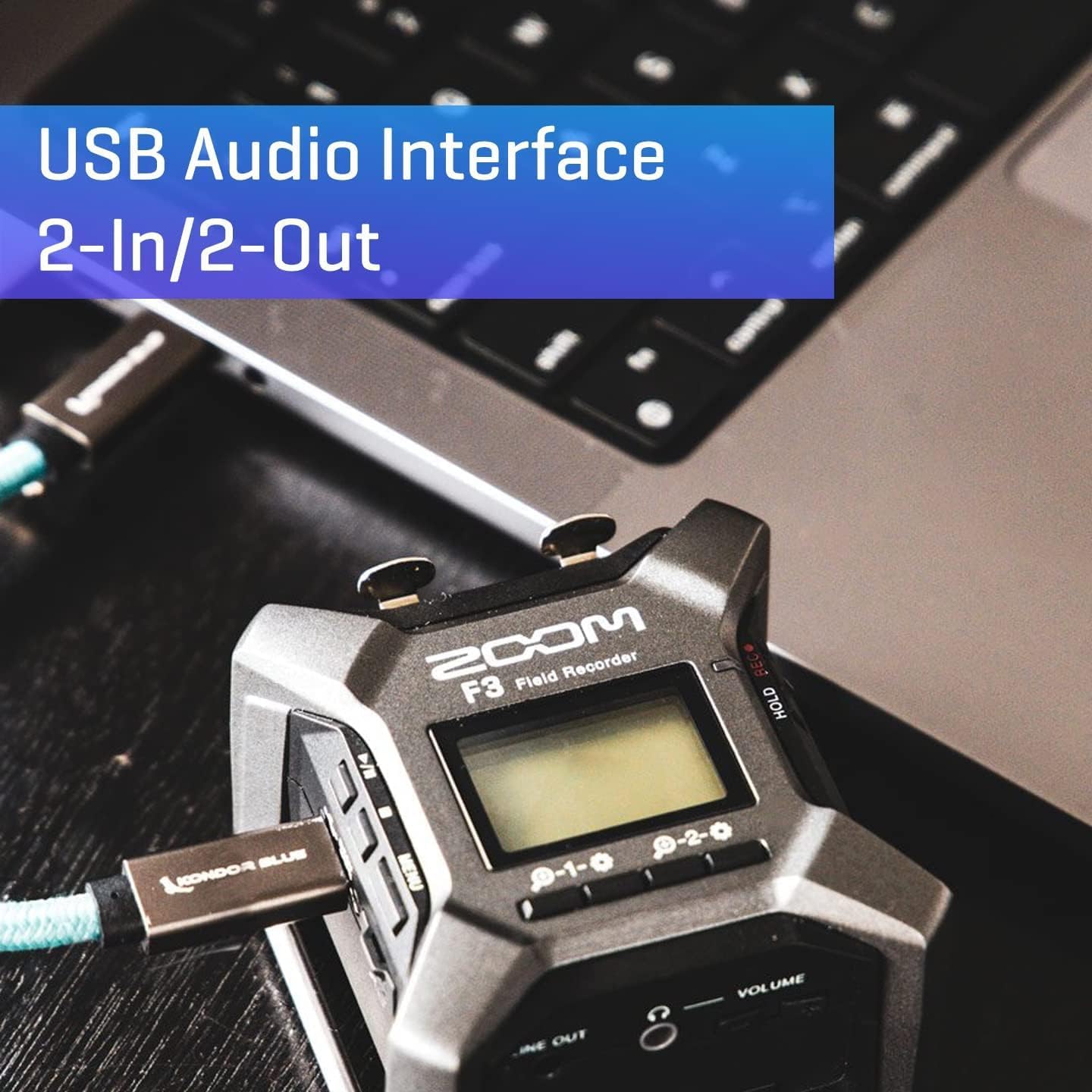 Zoom F3 32-Bit Float Multitrack Recorder Bundle