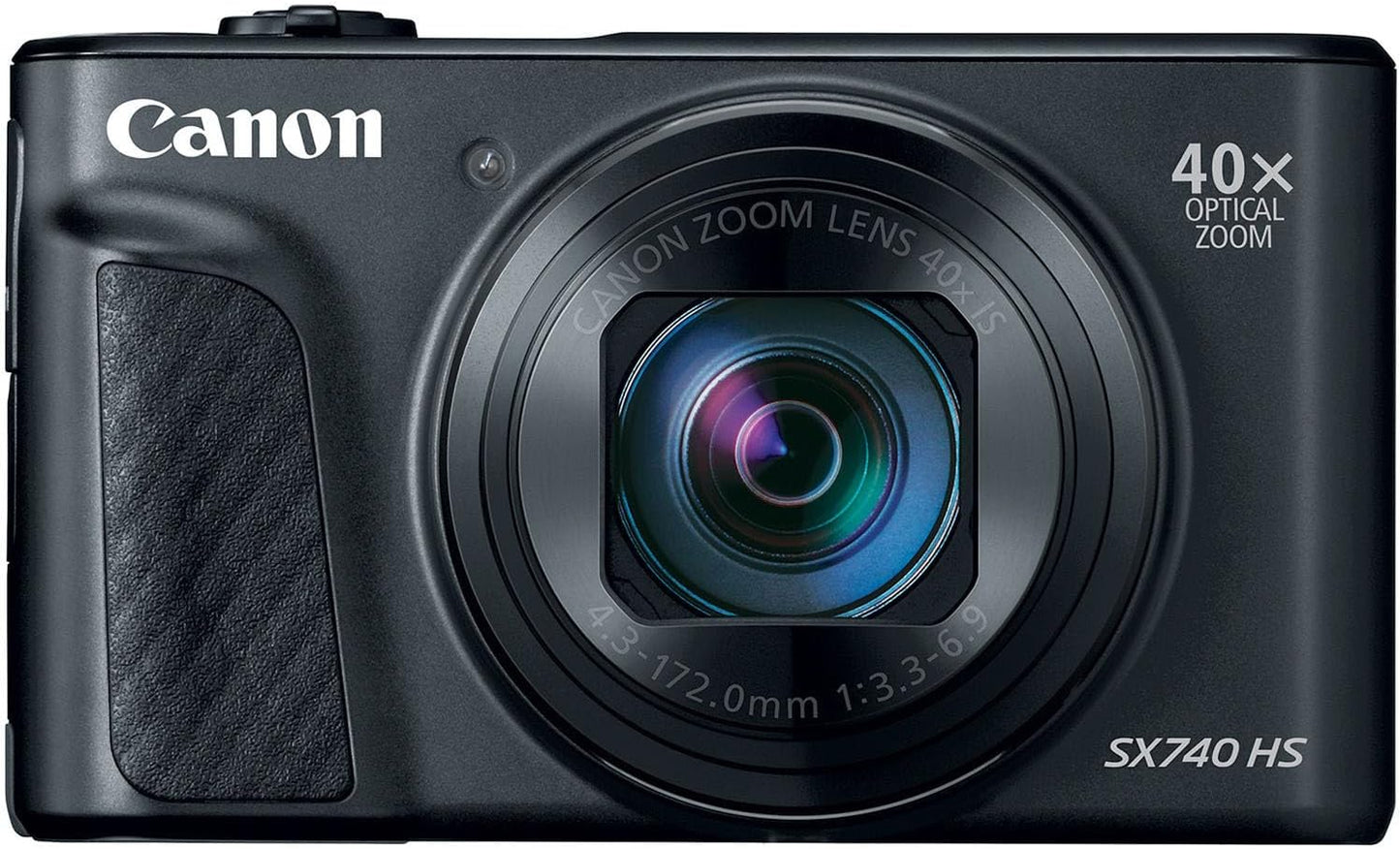 Canon SX740 HS Black Digital Camera Bundle (Renewed)