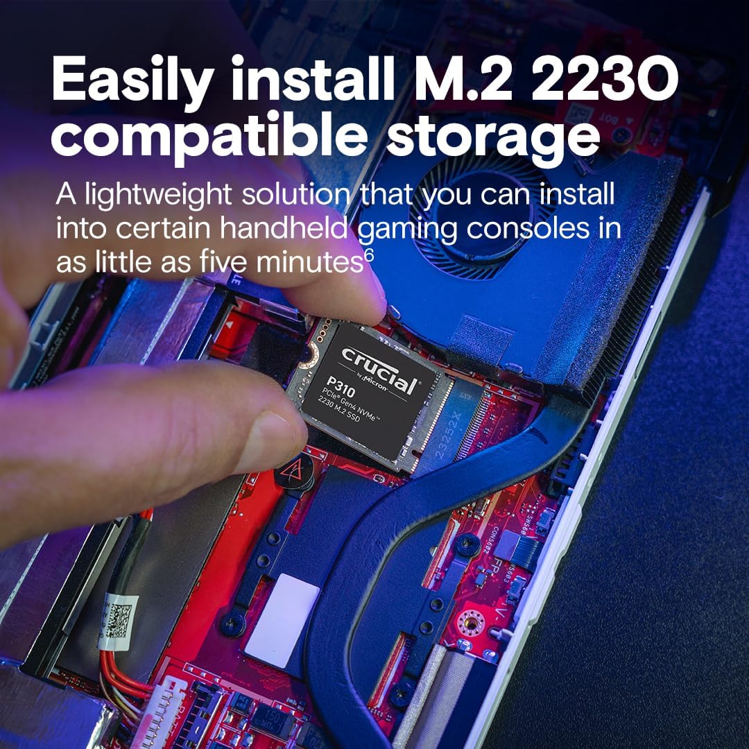 Crucial CT1000P310SSD2 1TB PCIe Gen4 2230 M.2 SSD