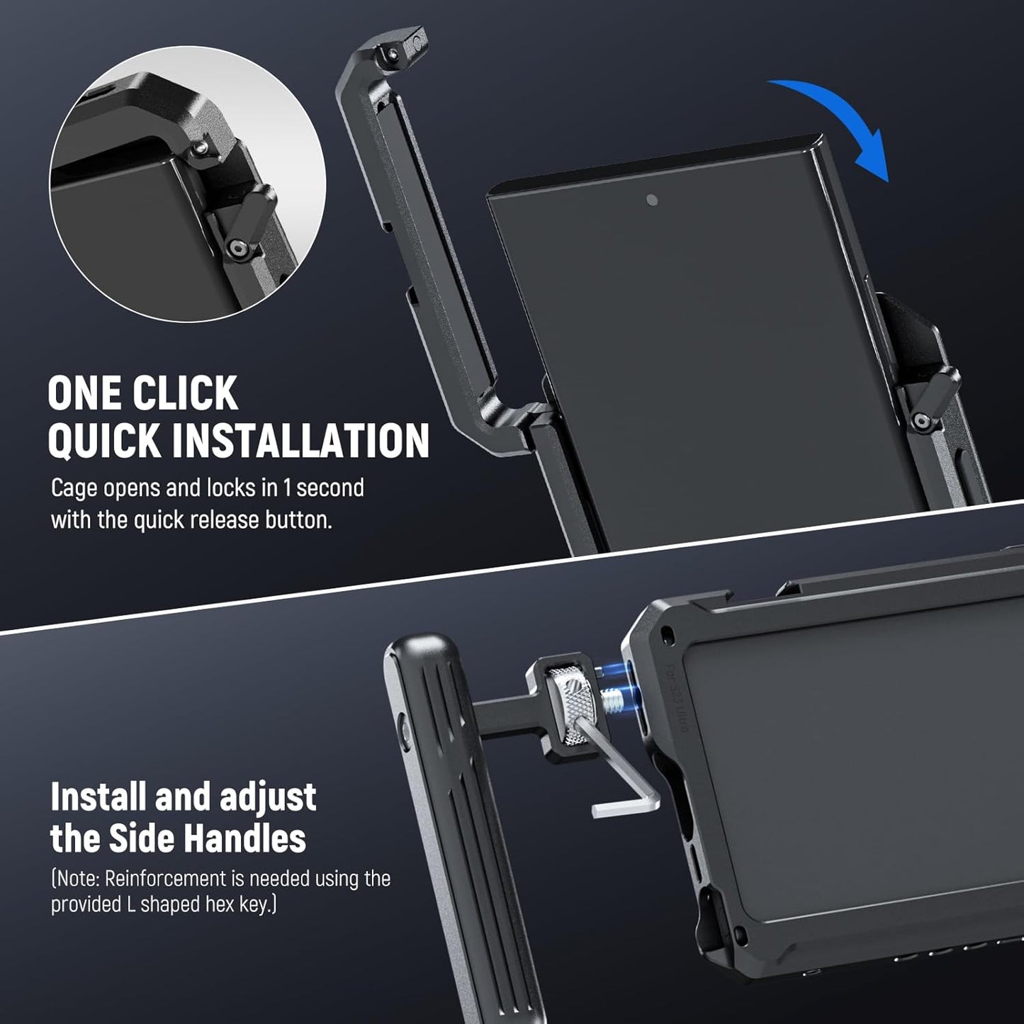 Neewer PA021+PA033 Galaxy S23 Ultra Phone Video Rig