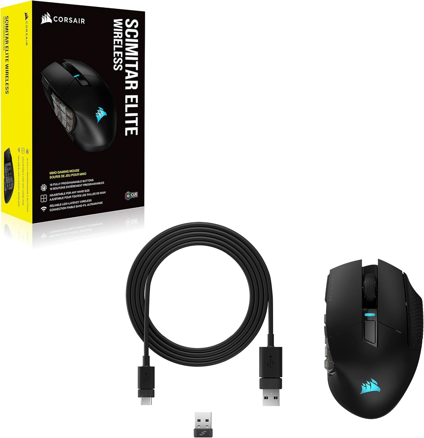 Corsair CH-9314311-NA SCIMITAR ELITE Wireless MMO Mouse