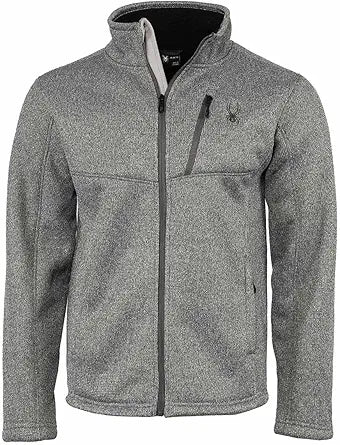 Spyder Men's Raider Full Zip Sweater Heather Grey — main product image