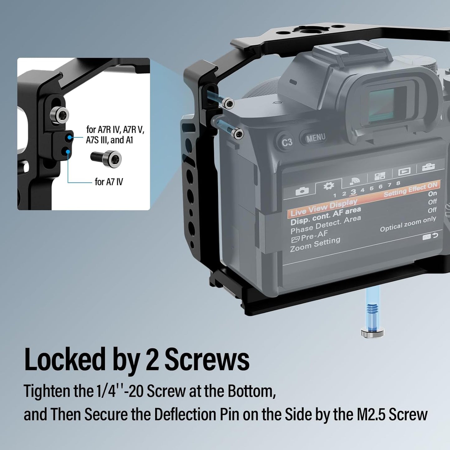Sirui AM-A7-CT Camera Cage for Sony Alpha 7R V / Alpha 7 IV