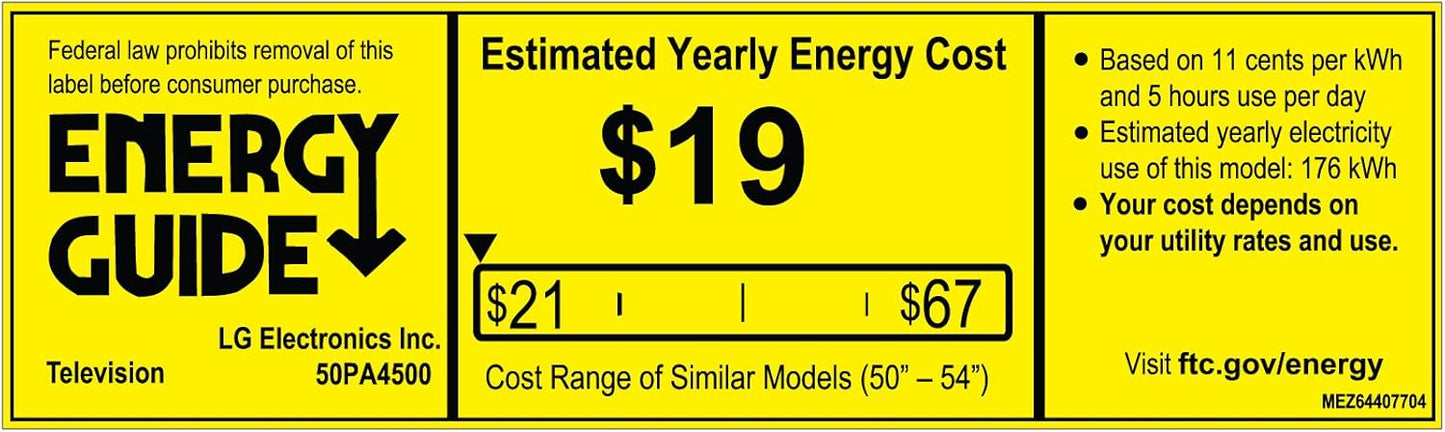LG 50PA4500 50-Inch 720p Plasma HDTV - 2012