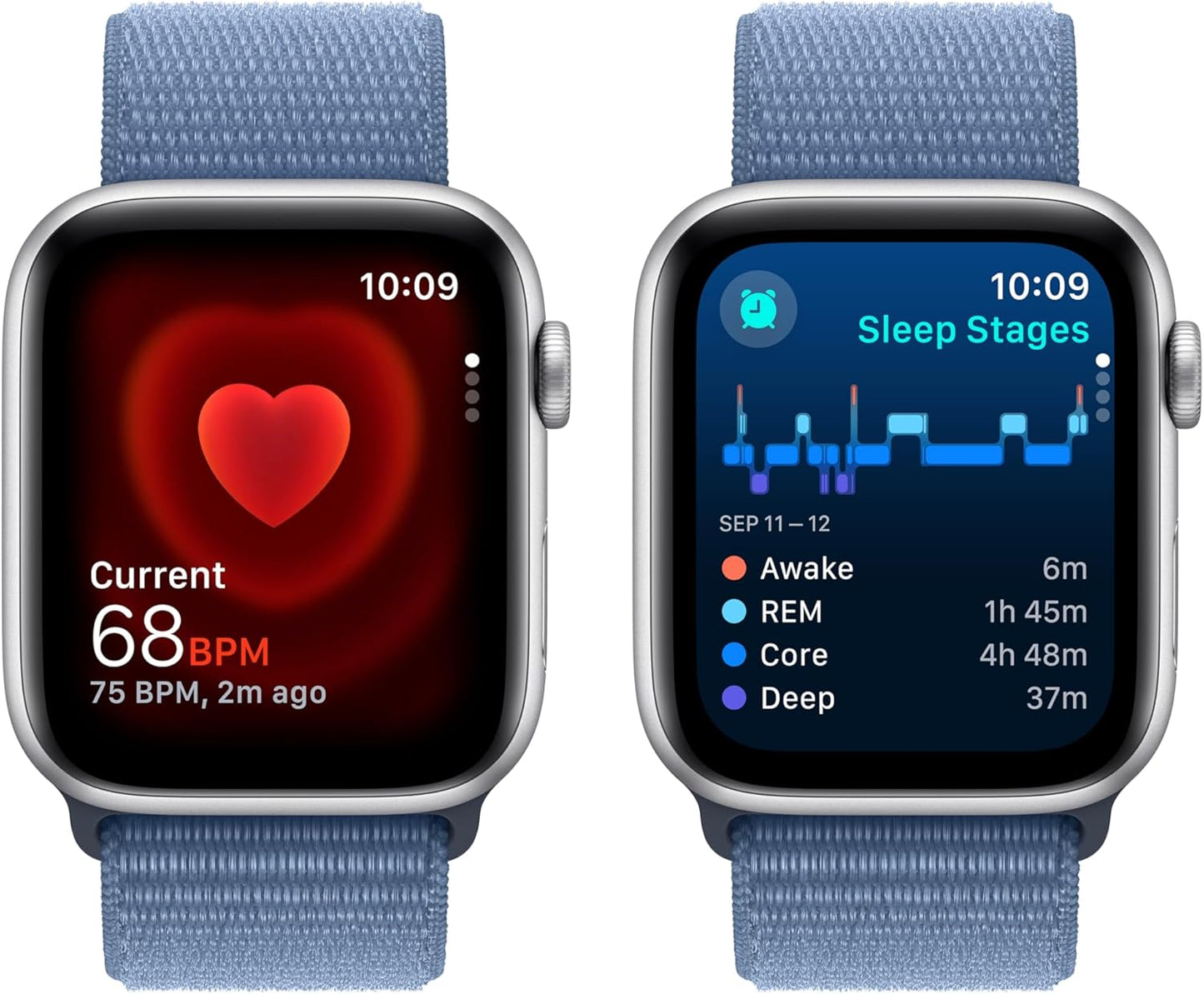Apple Watch SE (2nd Gen) GPS 44mm Silver Blue