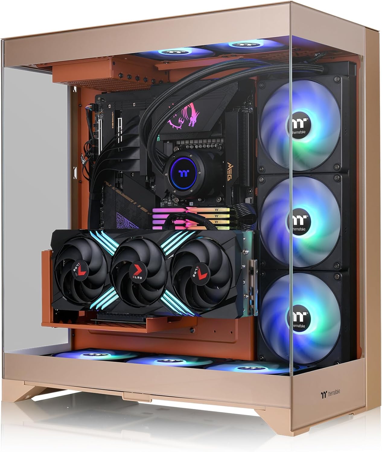 Thermaltake CA-1Z8-00MGWN-00 CTE E550 TG Gravel Sand ATX Case