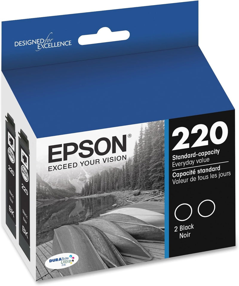 Epson T220120-D2 DURABrite Black Ink Dual Pack — main product image