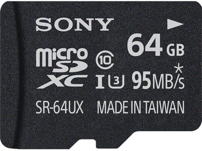 Sony SR64UXA/TQ 64GB MicroSDXC UHS-1 Memory Card 95MB/s — main product image