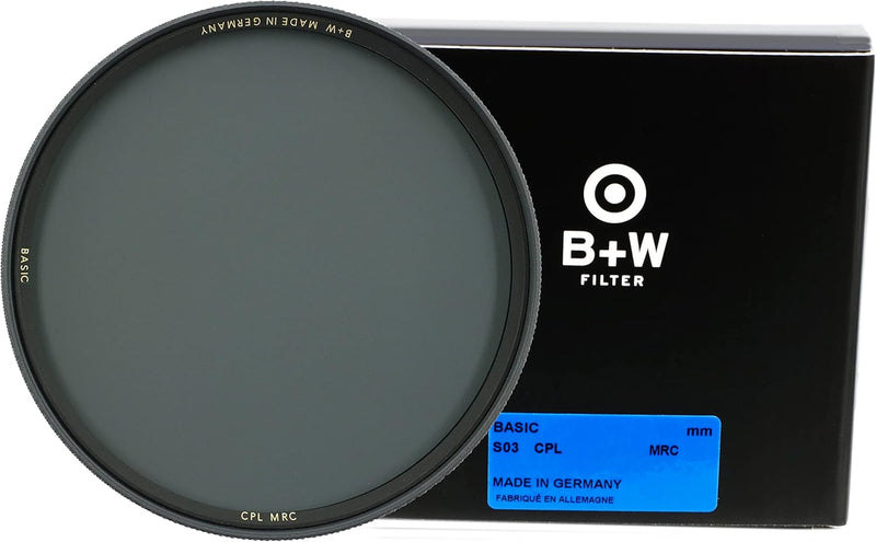 B+W 62mm Basic Circular Polarizer MRC Filter — main product image
