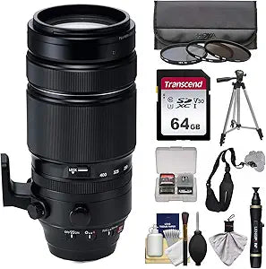 Fujifilm K-91540-01 100-400mm Lens Kit - X Mount, Filters, Card, Tripod