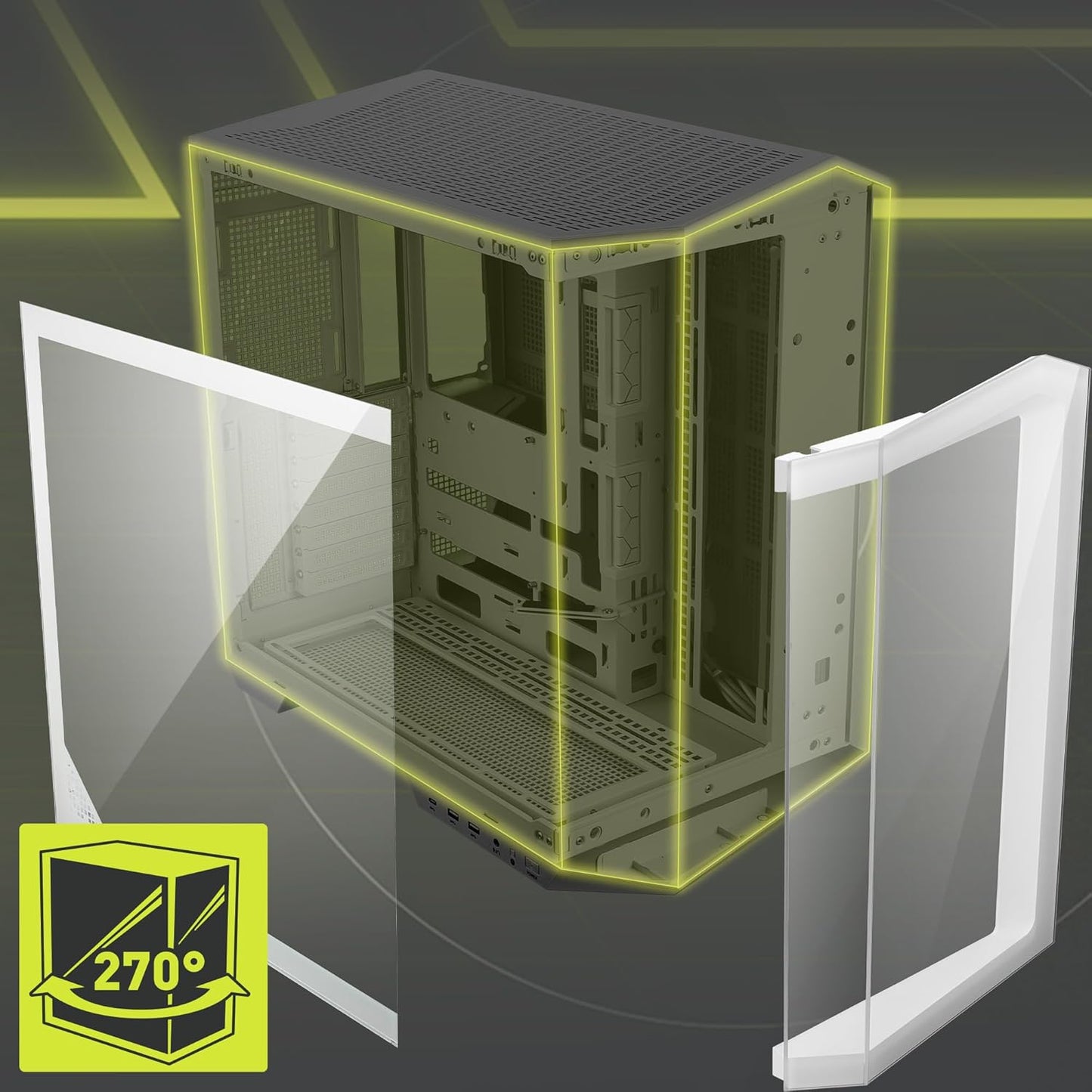 MSI PANO100LPZWHT MAG PC Case White