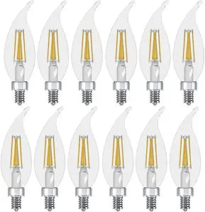 GE 23090 40-Watt Soft White LED Decorative Bulbs 12-Pack
