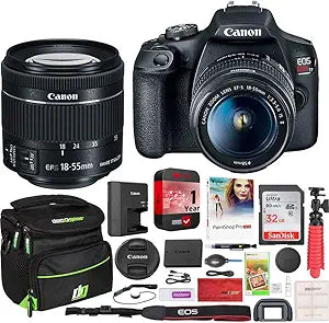Canon E18CNEOSRT71855 Rebel T7 DSLR Camera Bundle