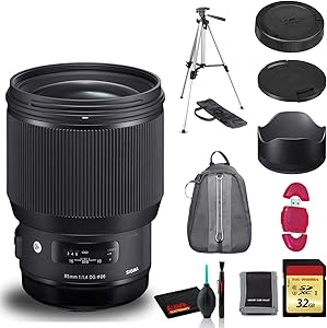 Sigma 321954 85mm f/1.4 DG HSM Canon EF Lens Kit