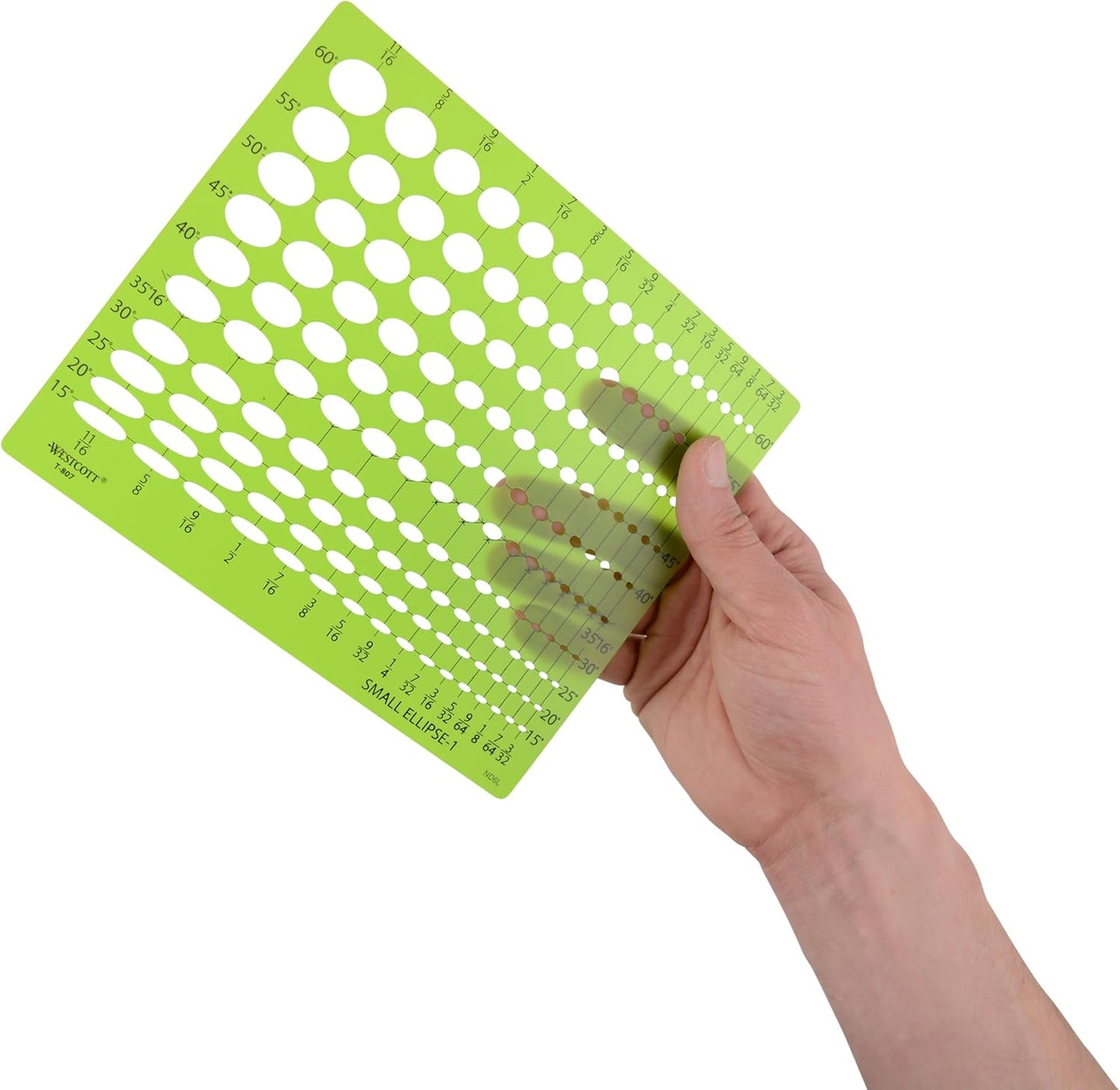 Westcott T-807 Small Ellipse Template #1