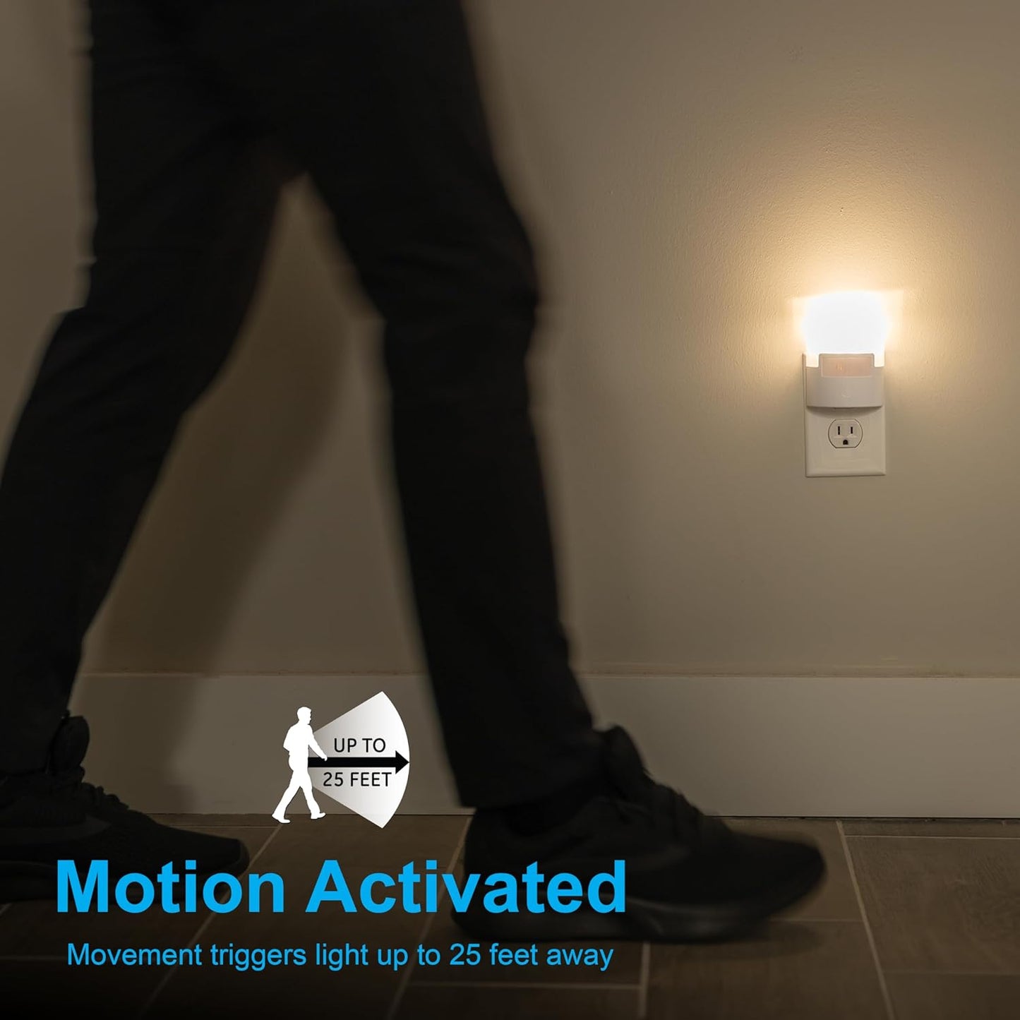 GE 46632 LED Motion Sensor Night Light 2-Pack