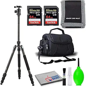 Sirui W-1204+K-10X Carbon Fiber Tripod with Ball Head Kit