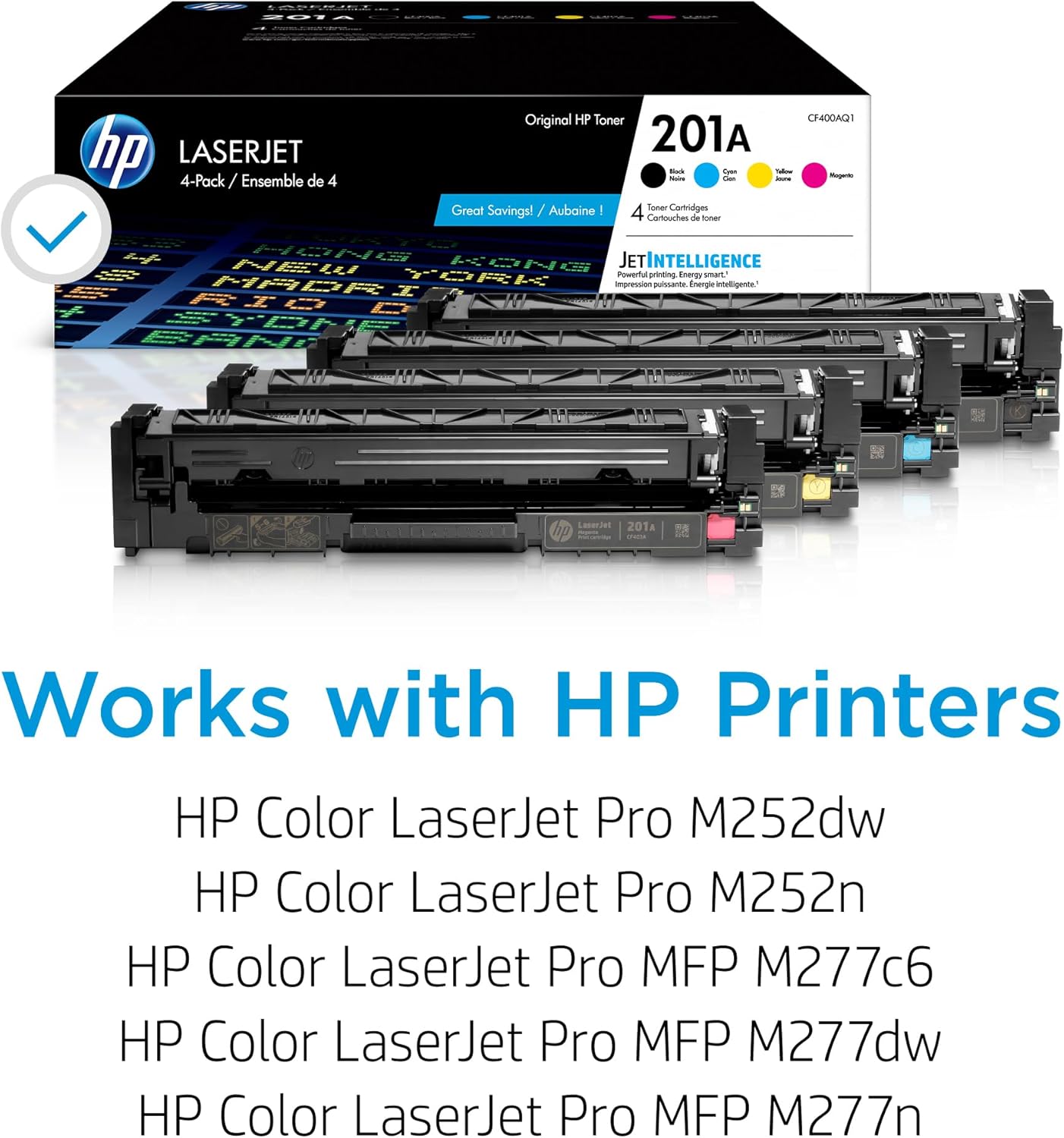 HP CF403A 201A Magenta LaserJet Toner Cartridge
