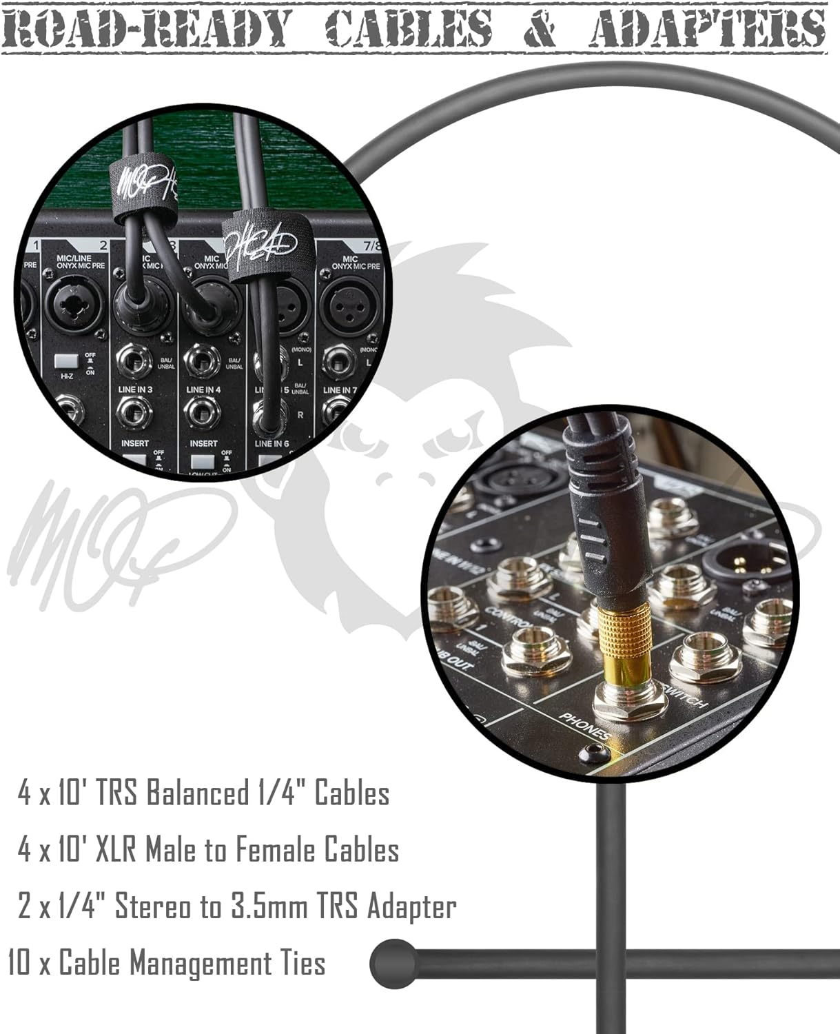 Mackie MAC1402VLZ4 14-Channel Mixer Bundle