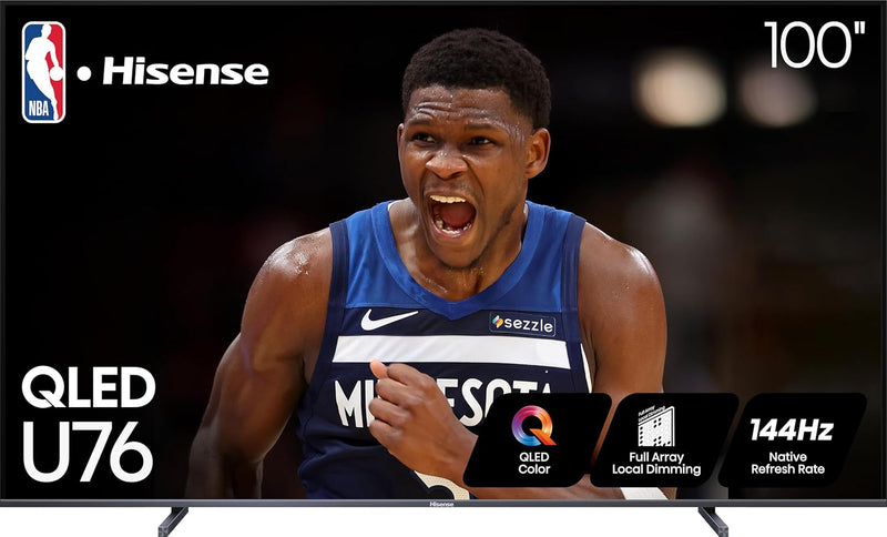Hisense 100U76N 100-Inch ULED 4K Google Smart TV - 144Hz — main product image