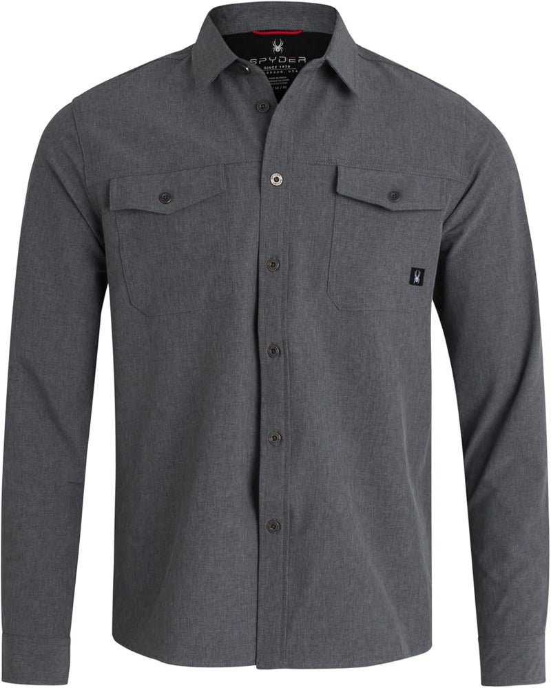 Spyder Men's - Button Down Tech Performance Long Sleeve Shirt — main product image