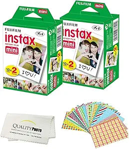 Fujifilm Mini Instant Film 40-Pack Camera Bundle