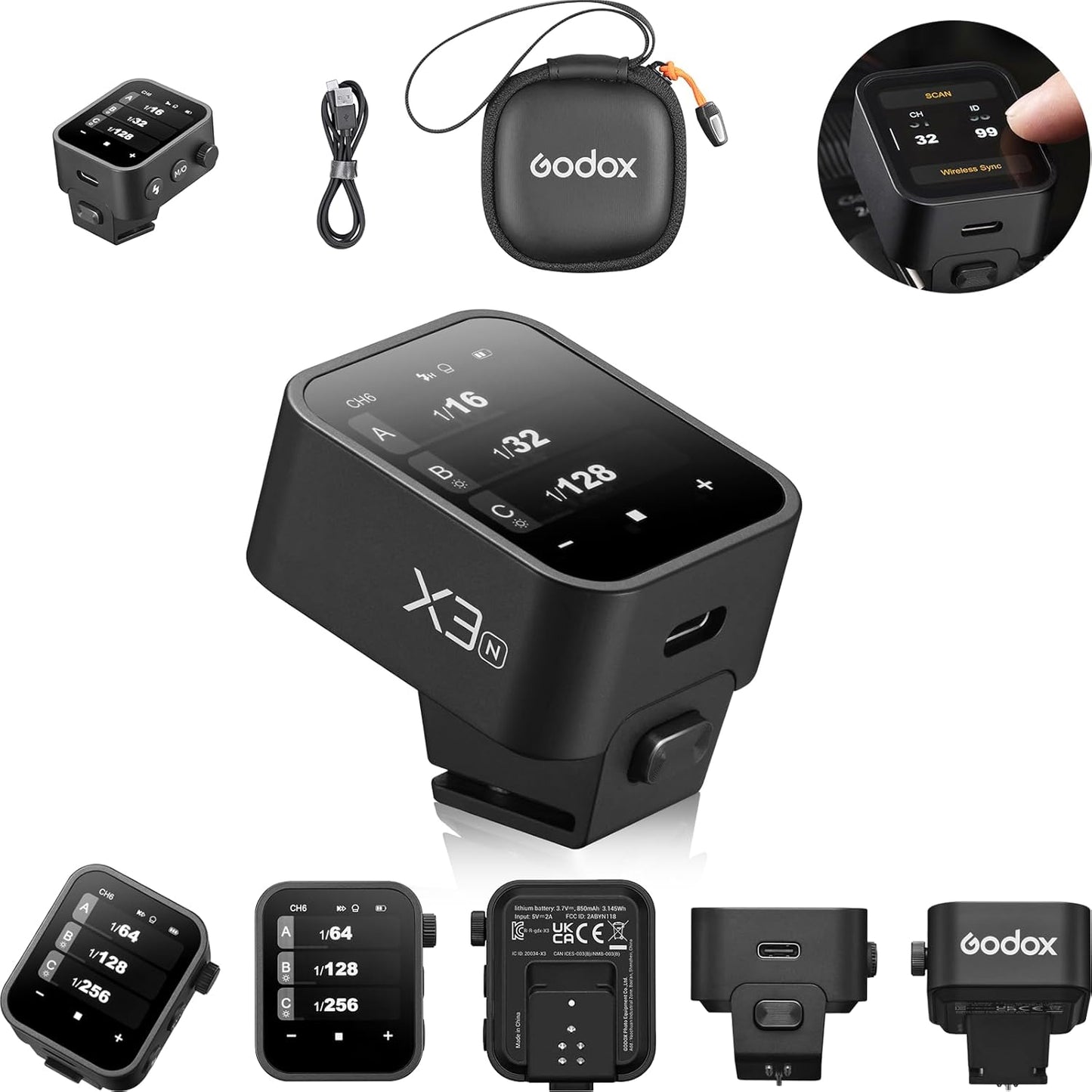 Godox X3 N Nikon Flash Trigger TTL Wireless Touchscreen