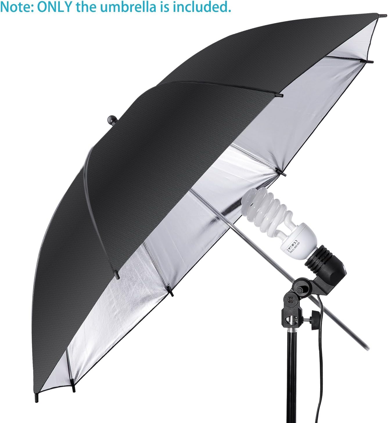 Neewer 10000070 33" Black/Silver Reflective Photo Umbrella